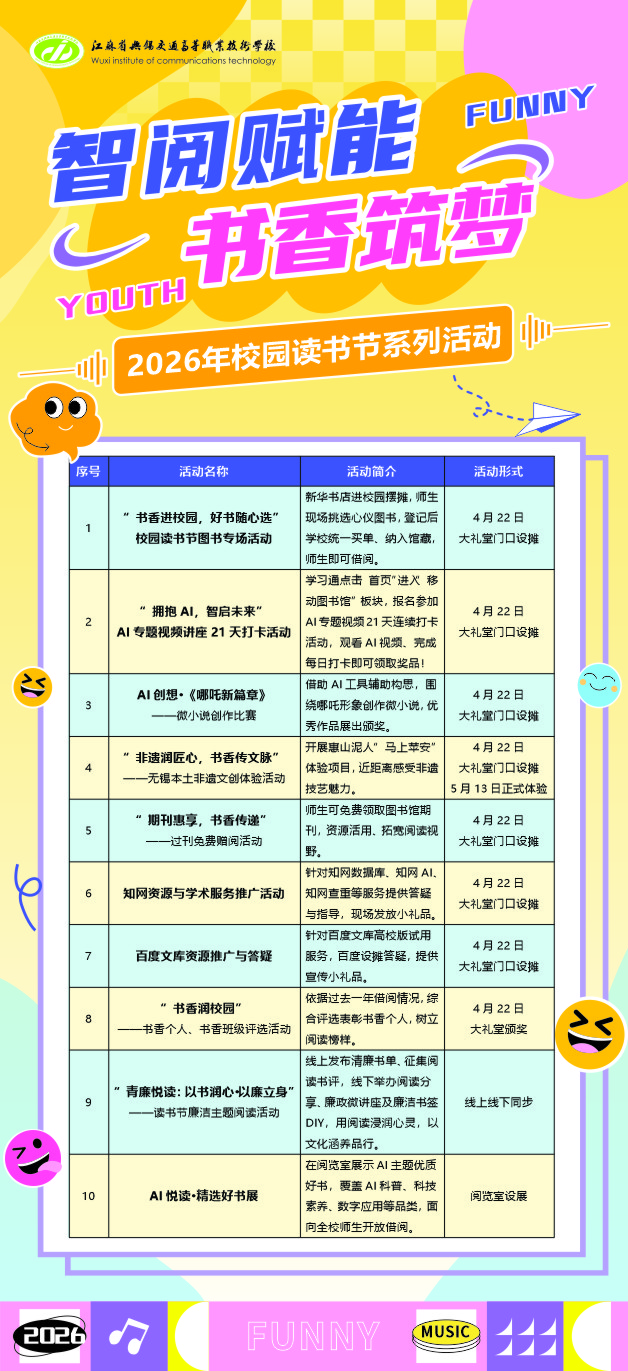 我校2026年校园读书节系列活动圆满举办